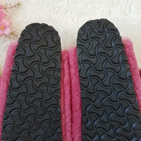 Birkenstock Arizona Big Buckle Shearling in Fuchsia Tulip - Picture 5 of 10